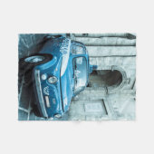 フィアット500、イタリアのフリースブランケットのヴィンテージ車の治安を維持して下さい フリースブランケット (正面(横))