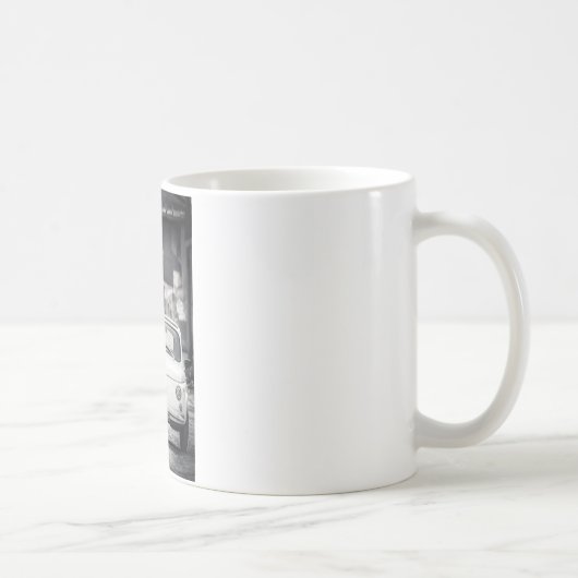 フィアット500、イタリアのCinquecento コーヒーマグカップ (右)