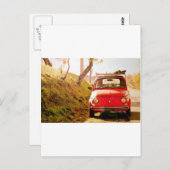 フィアット500、イタリアのCinquecento ポストカード (正面/裏面)