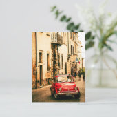 フィアット500、イタリアのCinquecento ポストカード (スタンド正面)