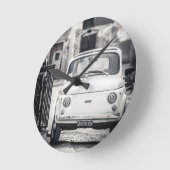 フィアット500、イタリアのCinquecento ラウンド壁時計 (傾斜)