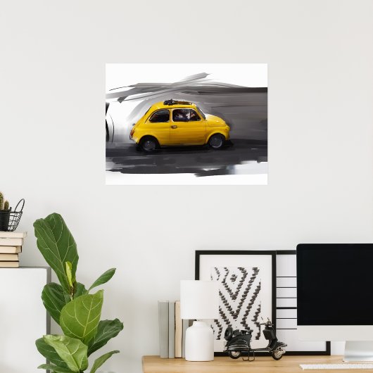 フィアット500 ポスター (ホームオフィス)