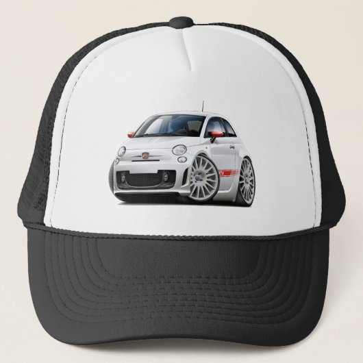 フィアット500 Abarthの白車 キャップ (正面)