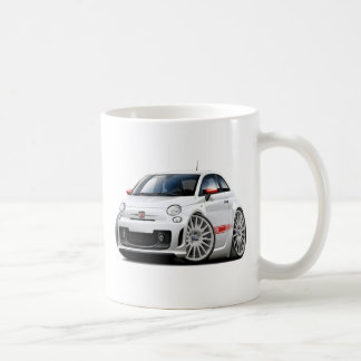 フィアット500 Abarthの白車 コーヒーマグカップ