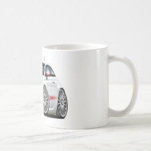 フィアット500 Abarthの白車 コーヒーマグカップ