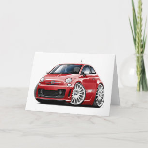 フィアット500 Abarthの赤車 カード
