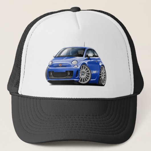 フィアット500 Abarthの青車 キャップ (正面)
