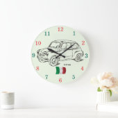 フィアット600の柱時計 ラージ壁時計 (ホーム)