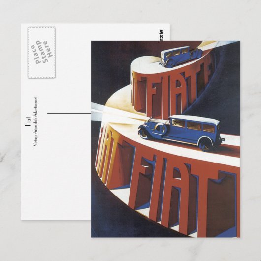 フィアット ポストカード (正面/裏面)