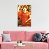 フィアメッタ（赤毛の女性）の幻影（ロゼッティ） キャンバスプリント (インサイチュ (リビング))