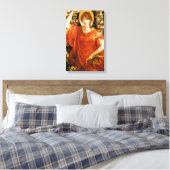 フィアメッタ（赤毛の女性）の幻影（ロゼッティ） キャンバスプリント (インサイチュ (寝室))