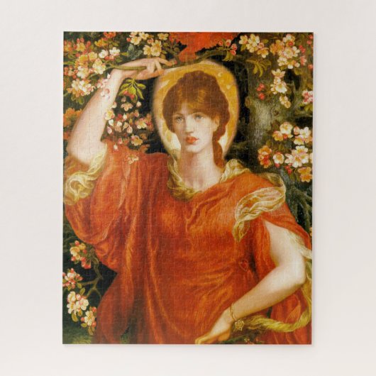 フィアメッタ（赤毛の女性）の幻影（ロゼッティ） ジグソーパズル (縦)