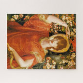 フィアメッタ（赤毛の女性）の幻影（ロゼッティ） ジグソーパズル (横)