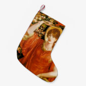 フィアメッタ（赤毛の女性）の幻影（ロゼッティ） スモールクリスマスストッキング (正面 (吊り時))
