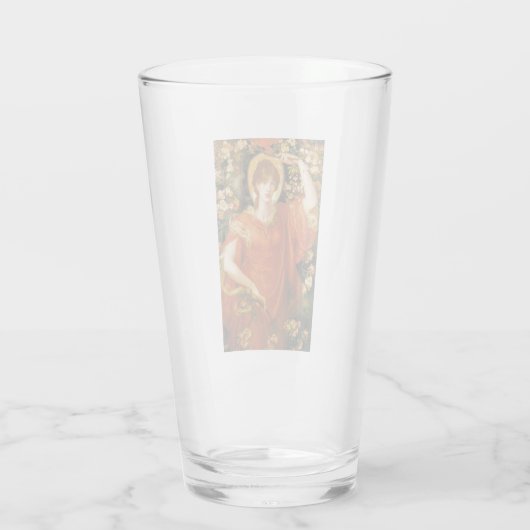 フィアメッタ(赤毛の女性)の幻影(ロゼッティ) タンブラーグラス (裏面)