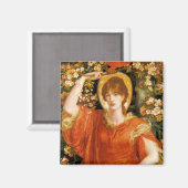 フィアメッタ（赤毛の女性）の幻影（ロゼッティ） マグネット (正面/裏面)