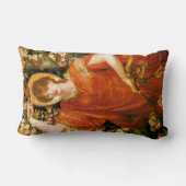 フィアメッタ（赤毛の女性）の幻影（ロゼッティ） ランバークッション (裏面)