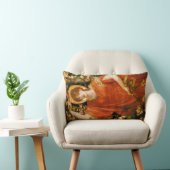 フィアメッタ（赤毛の女性）の幻影（ロゼッティ） ランバークッション (椅子)