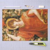 フィアメッタ(赤毛の女性)の幻影(ロゼッティ) 薄葉紙 (クラフト)