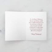 フィアンスハッピー感謝祭ターキーカード シーズンカード (内部)