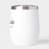 フィアンセエレガントタイポグラフィカスタム婚約ギフト (背面)