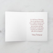 フィアンセハッピーサンクスギビングターキーカード シーズンカード (内部)