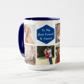 フィアンセ写真テンプレートコラージュキープサケマグ マグカップ (正面左)