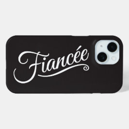 フィアンセ白の黒 iPhone 15ケース