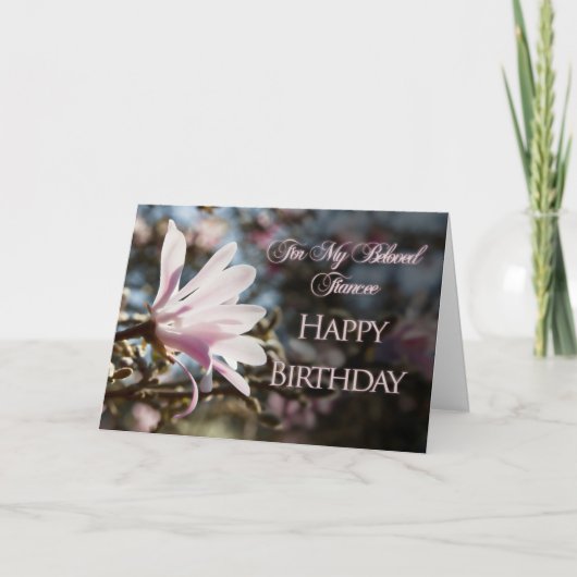 フィアンセ誕生日カードとマグノリア カード (正面)