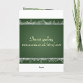 フィアンセ – ロマンチックなクリスマスカード。グラスのワイン シーズンカード (裏面)