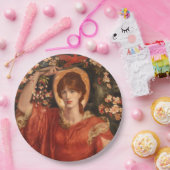 フィアンメッタのヴィジョン（Dante Gabriel Rossetti著） ペーパープレート (パーティー)