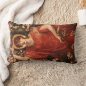 フィアンメッタのヴィジョン(Dante Gabriel Rossetti著) ランバークッション (ブランケット)