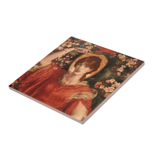 フィアンメッタ1878ダンテガブリエルロセッティのビジョン タイル (側面)