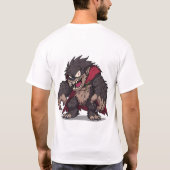 フィアースカートゥーン モンスター 吸血鬼 グラフィック Tシャツ (裏面)