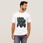フィアースピットブルモンスタートラック Tシャツ (正面フル)
