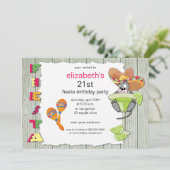 フィエカラフルスタ誕生日招待状 招待状 (スタンド正面)