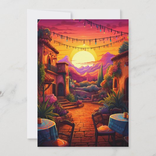 フィエスはっきりしたタ「タコでリハーサルディナーを食べよう」 招待状 (裏面)