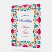 フィエスエレガントタ結婚のアクリル系ウェルカムサイン アクリルサイン (傾斜)