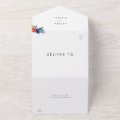 フィエスカラフルタフローラメキシコRSVP結婚's オールインワン招待状 (外側)