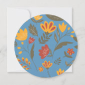 フィエスカラフルタボタニカル15th誕生日ありがとう 招待状 (裏面)