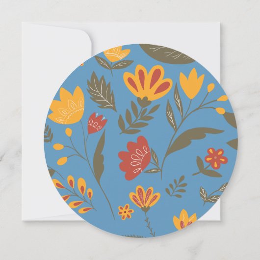 フィエスカラフルタボタニカル15th誕生日ありがとう 招待状 (裏面)