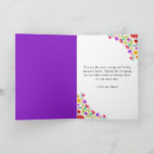 フィエスカラフルタメキシコフローラフレーム母の日 カード (内部)