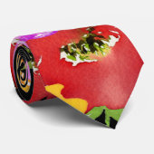 フィエスカラフルタ水彩フローラ結婚ズグルーム ネクタイ (ロール)