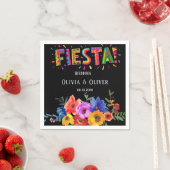 フィエスカラフルタ水彩フローラ結婚ズ スタンダードカクテルナプキン (インサイチュ)