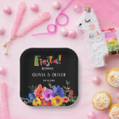 フィエスカラフルタ水彩フローラ結婚ズ ペーパープレート (パーティー)