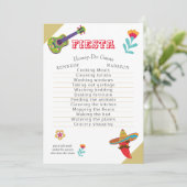 フィエスタおもしろいウェディングシャワーゲームファブ 招待状 (スタンド正面)