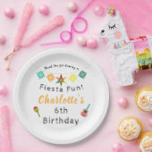 フィエスタおもしろいカラフル子供の誕生日パーティー ペーパープレート (パーティー)