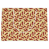 フィエスタおもしろいレッドチリパターン ラージペーパーバッグ (正面)