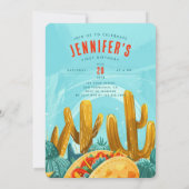 フィエスタおもしろい- 'タコ'Bout One'ファースト誕生日 招待状 (裏面)