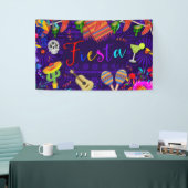 フィエスタお祝いバースデーパーティーチンコデマヨ 横断幕 (トレードショー)